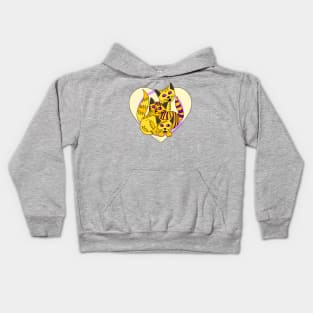 Three Intersex Kitties Kids Hoodie